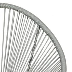 Monaco 2 Seater Grey Egg Chair Bistro Set -Home Luxe Studio 30396153 alt04