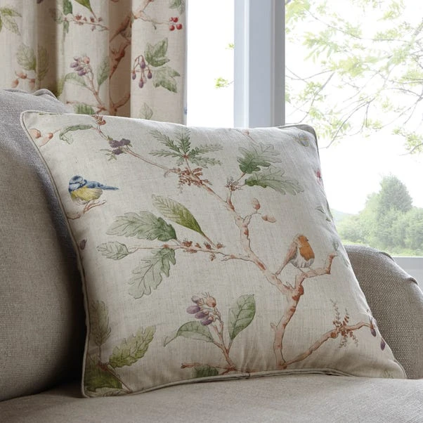 Dorma Woodland Birds Natural Cushion 3 Dorma Woodland Birds Natural Cushion