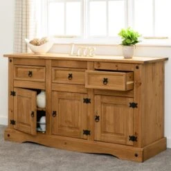 Corona Large Sideboard, Pine