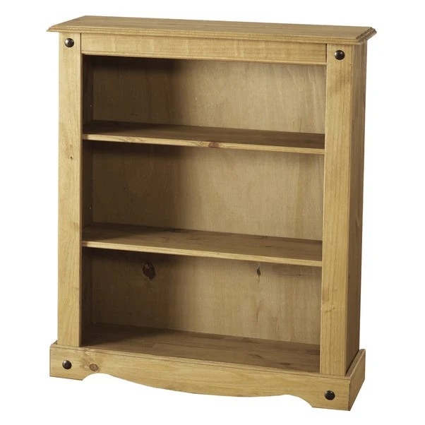 Corona Low Bookcase, Pine 3 Corona Low Bookcase, Pine