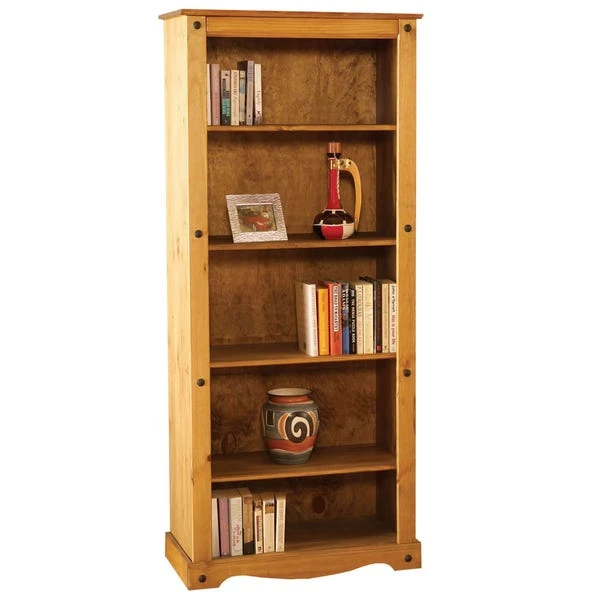 Corona Tall Bookcase, Pine 3 Corona Tall Bookcase, Pine