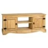 Corona 2 Door TV Unit, Pine For TVs Up To 55" 1 Corona 2 Door TV Unit, Pine For TVs Up To 55" -Home Luxe Studio 30499909