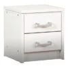 Charles 2 Drawer Bedside Table, White 1 Charles 2 Drawer Bedside Table, White -Home Luxe Studio 30541714
