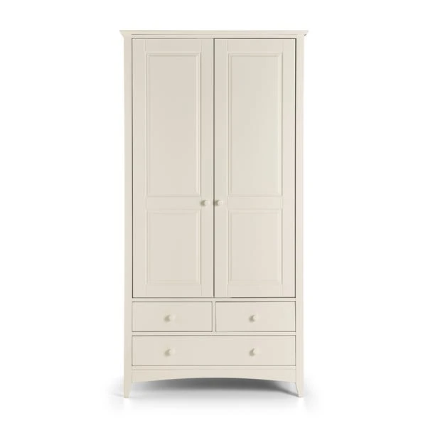 Cameo Double 3 Drawer Wardrobe, Stone 4 Cameo Double 3 Drawer Wardrobe, Stone - Image 2
