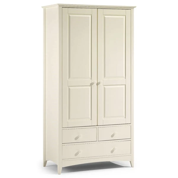 Cameo Double 3 Drawer Wardrobe, Stone 5 Cameo Double 3 Drawer Wardrobe, Stone - Image 3