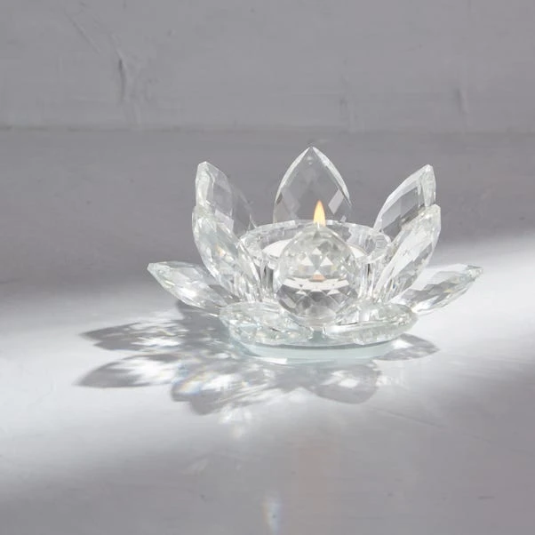 Dorma Glass Lotus Tealight Holder 3 Dorma Glass Lotus Tealight Holder
