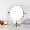 Oversized Chrome Free Standing Dressing Table Mirror 1 Oversized Chrome Free Standing Dressing Table Mirror -Home Luxe Studio 30565699
