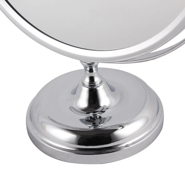 Oversized Chrome Free Standing Dressing Table Mirror 5 Oversized Chrome Free Standing Dressing Table Mirror - Image 3