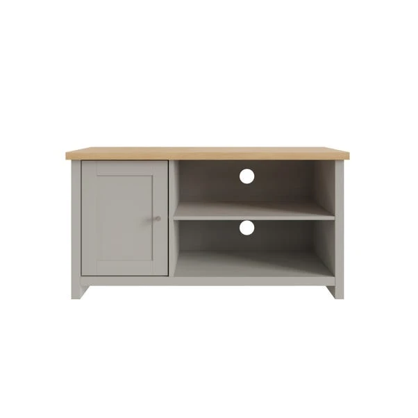 Lancaster Compact TV Unit, Grey And Oak For TVs Up To 42" 6 Lancaster Compact TV Unit, Grey And Oak For TVs Up To 42" - Image 4