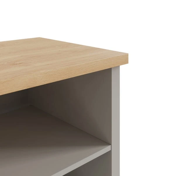 Lancaster Compact TV Unit, Grey And Oak For TVs Up To 42" 7 Lancaster Compact TV Unit, Grey And Oak For TVs Up To 42" - Image 5