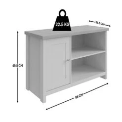 Lancaster Compact TV Unit, Grey And Oak For TVs Up To 42" 15 Lancaster Compact TV Unit, Grey And Oak For TVs Up To 42" -Home Luxe Studio 30592826 alt09