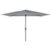 3m X 2m Light Grey Rectangular Crank Parasol 1 3m X 2m Light Grey Rectangular Crank Parasol -Home Luxe Studio 30597366