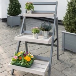 Florenity Folding Plant Pot Shelf 8 Florenity Folding Plant Pot Shelf -Home Luxe Studio 30601057