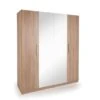 Harmony Holborn 4 Door Wardrobe, Natural & Mirrored 1 Harmony Holborn 4 Door Wardrobe, Natural & Mirrored -Home Luxe Studio 30602144
