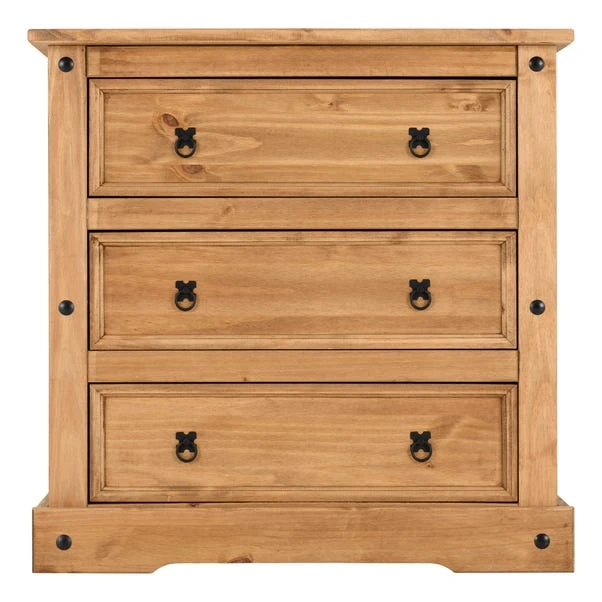 Corona 3 Drawer Chest, Pine 5 Corona 3 Drawer Chest, Pine - Image 3