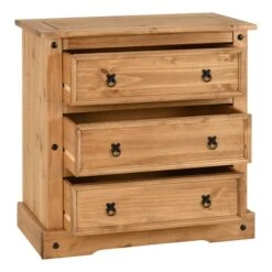 Corona 3 Drawer Chest, Pine 14 Corona 3 Drawer Chest, Pine -Home Luxe Studio 30606173 alt03