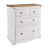 Corona 4 Drawer Chest, White & Pine 1 Corona 4 Drawer Chest, White & Pine -Home Luxe Studio 30606749