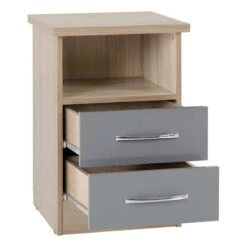 Nevada 2 Drawer Bedside Table 40 Nevada 2 Drawer Bedside Table -Home Luxe Studio 30607031 alt02
