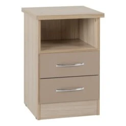 Nevada 2 Drawer Bedside Table 31 Nevada 2 Drawer Bedside Table -Home Luxe Studio 30607032 alt01
