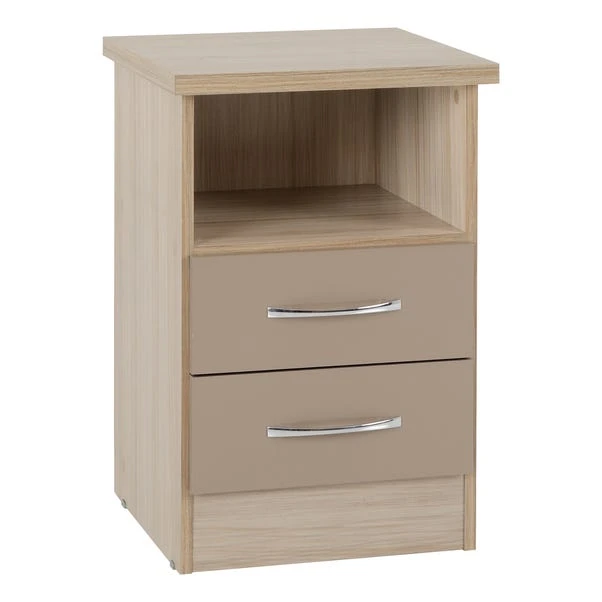 Nevada 2 Drawer Bedside Table 12 Nevada 2 Drawer Bedside Table - Image 10