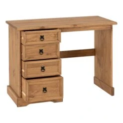 Corona 3 Drawer Dressing Table, Pine 7 Corona 3 Drawer Dressing Table, Pine -Home Luxe Studio 30617668 alt02
