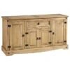 Corona 4 Door 1 Drawer Sideboard, Pine 1 Corona 4 Door 1 Drawer Sideboard, Pine -Home Luxe Studio 30617792