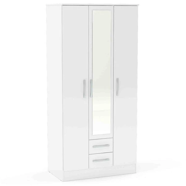 Lynx Triple Wardrobe, Mirrored 10 Lynx Triple Wardrobe, Mirrored - Image 8