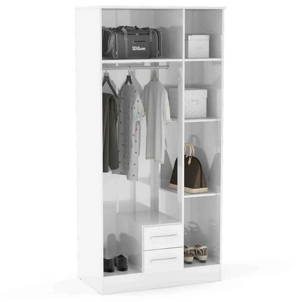 Lynx Triple Wardrobe, Mirrored 11 Lynx Triple Wardrobe, Mirrored - Image 9