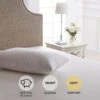 Dorma Luxurious White Goose Down Front Sleeper Pillow 2 Dorma Luxurious White Goose Down Front Sleeper Pillow -Home Luxe Studio 30635117
