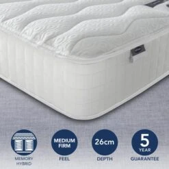 Silentnight Medium 1400 Pocket Memory Mattress 19 Silentnight Medium 1400 Pocket Memory Mattress -Home Luxe Studio 30638188