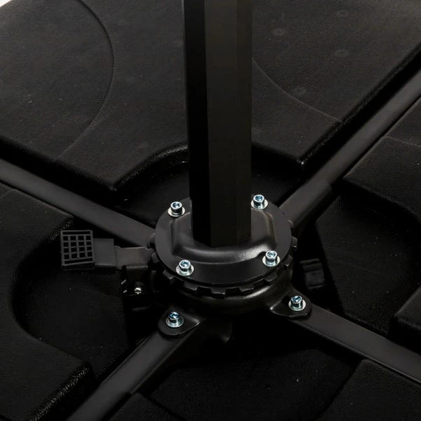 3m Royal Craft Deluxe Pedal Operated Rotational Cantilever Parasol With Cross Stand 12 3m Royal Craft Deluxe Pedal Operated Rotational Cantilever Parasol With Cross Stand - Image 10