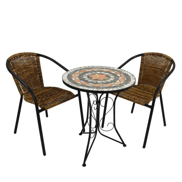 Summer Terrace Nova 2 Seat Bistro Set 3 Summer Terrace Nova 2 Seat Bistro Set