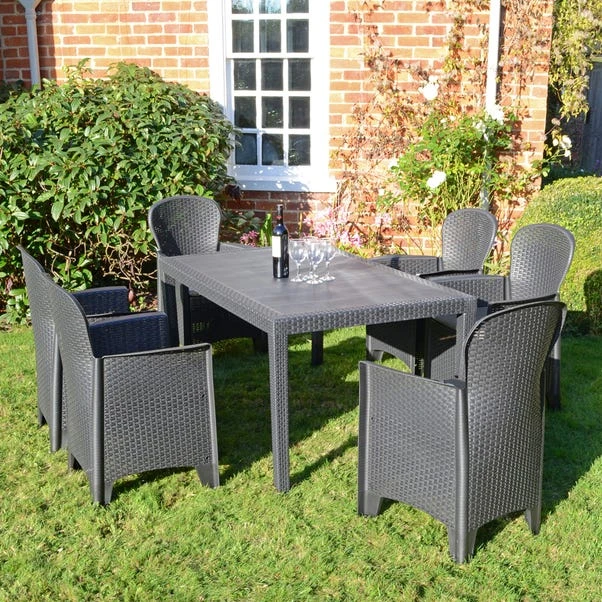 Trabella Salerno 6 Seater Dining Set With Sicily Chairs 3 Trabella Salerno 6 Seater Dining Set With Sicily Chairs