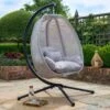 Grey Cocoon Egg Chair 1 Grey Cocoon Egg Chair -Home Luxe Studio 30652000