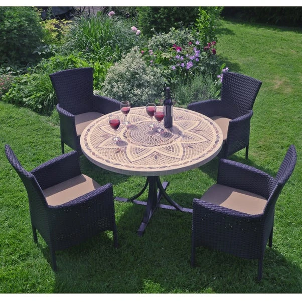Byron Manor Montpellier Stockholm Black 4 Seat Dining Set 3 Byron Manor Montpellier Stockholm Black 4 Seat Dining Set