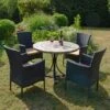 Byron Manor Monterey Stockholm Black 4 Seat Dining Set 2 Byron Manor Monterey Stockholm Black 4 Seat Dining Set -Home Luxe Studio 30653267