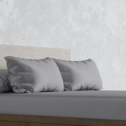 Panda Bamboo Quiet Grey Pillowcase Pair