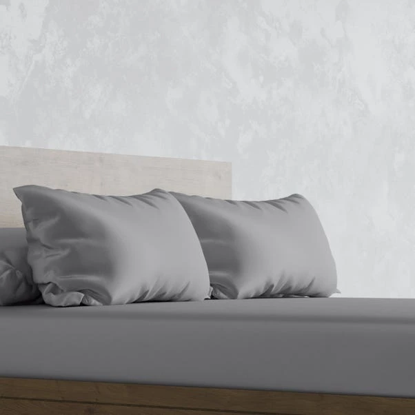 Panda Bamboo Quiet Grey Pillowcase Pair 3 Panda Bamboo Quiet Grey Pillowcase Pair