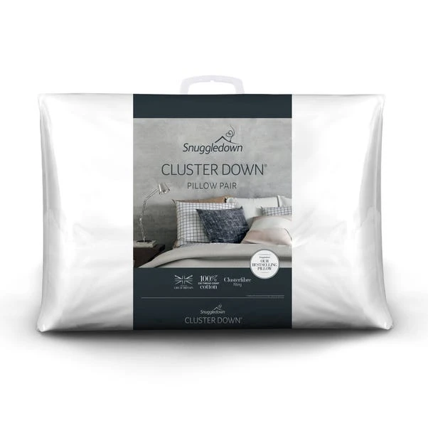 Snuggledown Pack Of 2 Clusterdown Side Sleeper Pillows 3 Snuggledown Pack Of 2 Clusterdown Side Sleeper Pillows