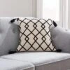 Global Trellis Tassel Cushion Cover 1 Global Trellis Tassel Cushion Cover -Home Luxe Studio 30685600
