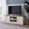 Compton Ivory Wide TV Unit With Baskets For TVs Up To 60" -Home Luxe Studio 30685658