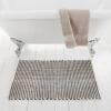 Flat Weave Monochrome Bath Mat