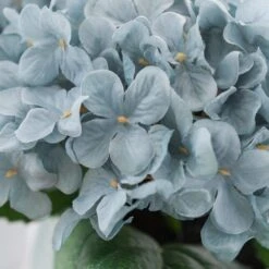 Artificial Teal Hydrangeas In Ceramic Plant Pot 8 Artificial Teal Hydrangeas In Ceramic Plant Pot -Home Luxe Studio 30687465 alt02