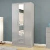 Lynx Triple Wardrobe, Mirrored 2 Lynx Triple Wardrobe, Mirrored -Home Luxe Studio 30693712