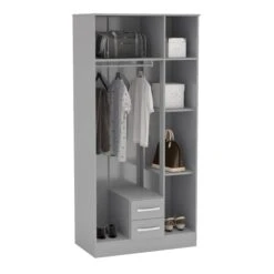 Lynx Triple Wardrobe, Mirrored 15 Lynx Triple Wardrobe, Mirrored -Home Luxe Studio 30693712 alt02
