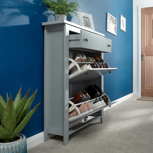 Deluxe Two Tier Shoe Storage Cabinet 4 Deluxe Two Tier Shoe Storage Cabinet - Image 2