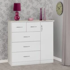 Nevada Small Single 5 Drawer Wardrobe 29 Nevada Small Single 5 Drawer Wardrobe -Home Luxe Studio 30694088