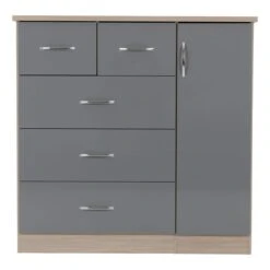Nevada Small Single 5 Drawer Wardrobe 22 Nevada Small Single 5 Drawer Wardrobe -Home Luxe Studio 30694090 alt02
