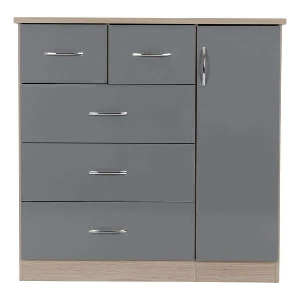 Nevada Small Single 5 Drawer Wardrobe 5 Nevada Small Single 5 Drawer Wardrobe - Image 3