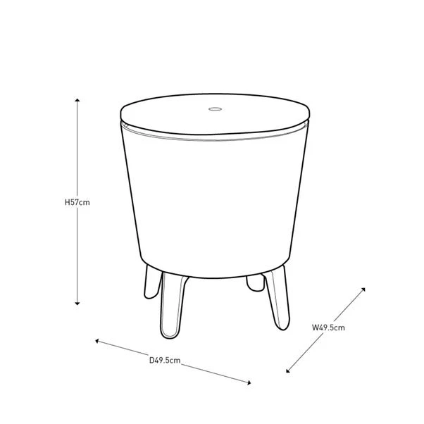 Keter Cool Bar Ice Bucket Table With Lights 11 Keter Cool Bar Ice Bucket Table With Lights - Image 9
